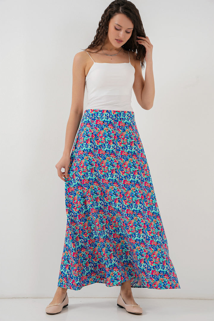 BGD Women Patterned Viscose Skirt - Multi-colored - Inver Grove Heights