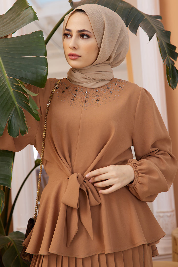 بدلة تنورة نسائية من ZRF - مينك - سترتفورد
