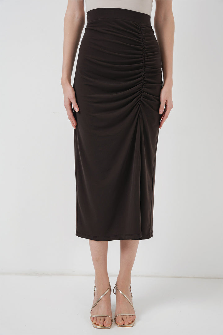 BGD Women Sandy Slit Skirt - Brown - Mentor