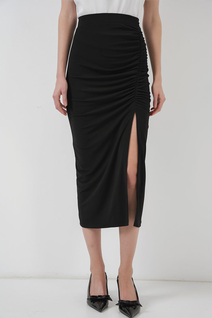 BGD Women Sandy Slit Skirt - Black - Wyoming