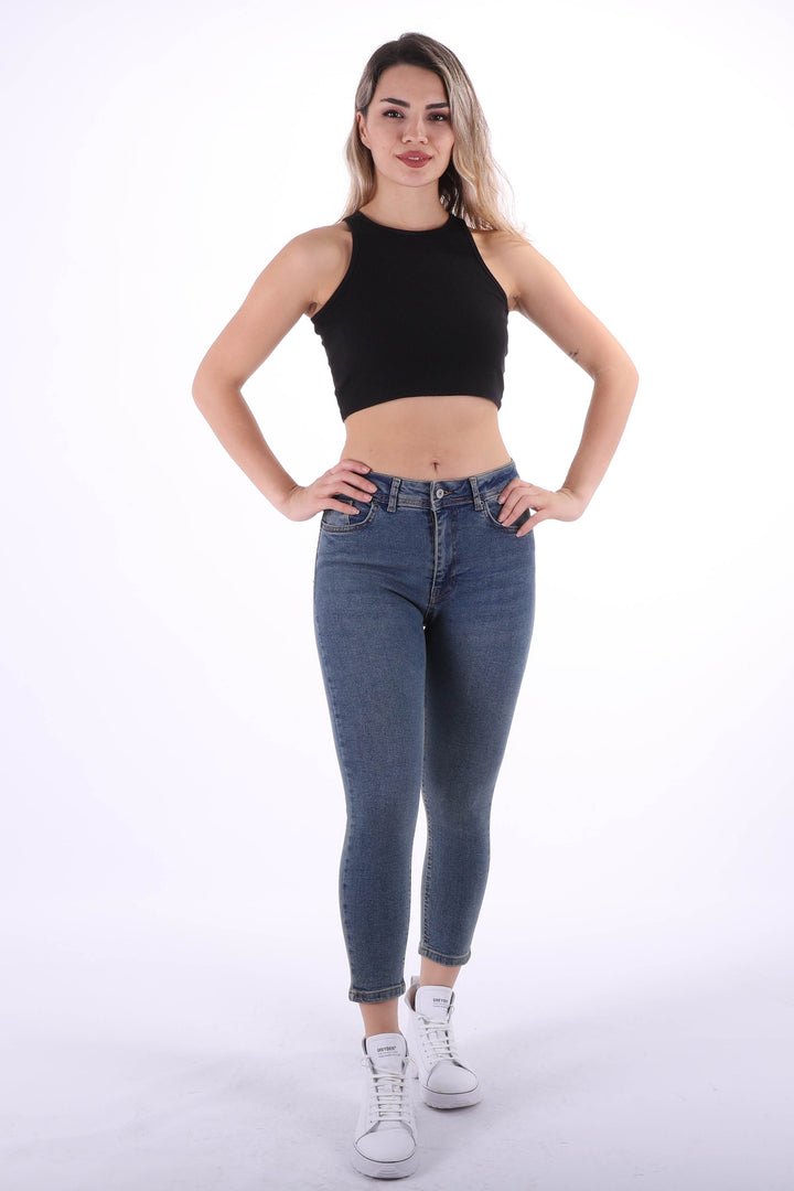 XLJ High Waisted Short Skinny Jean Mixed - Acton