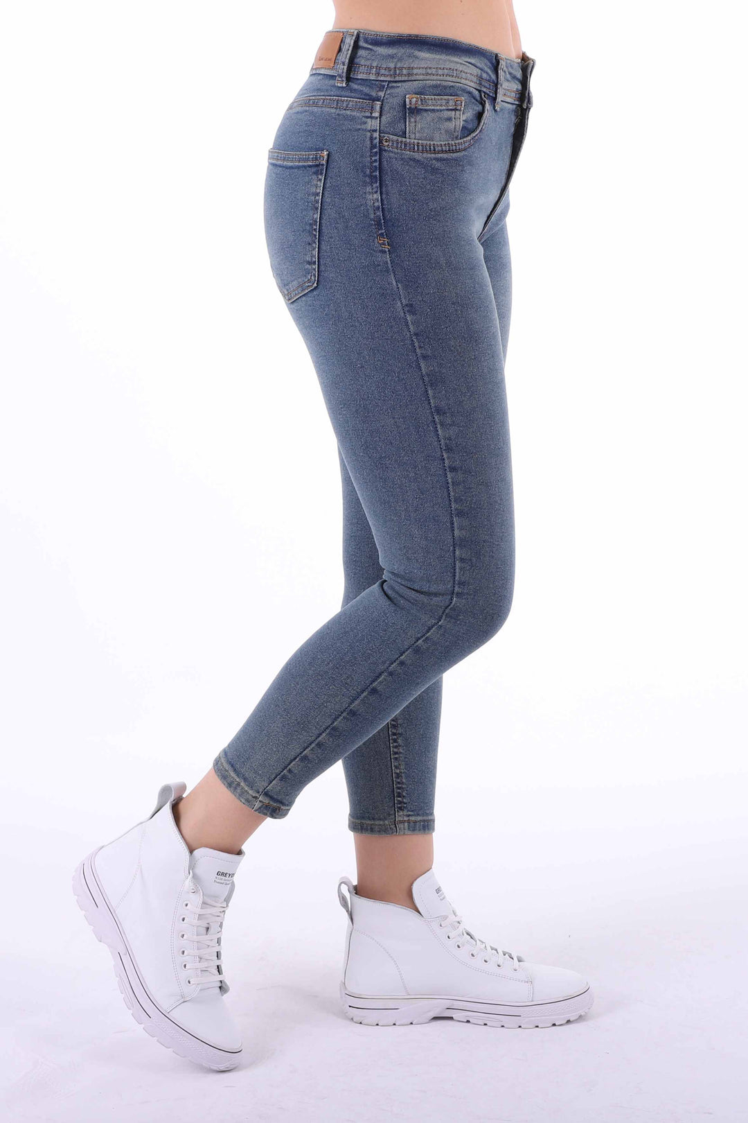 XLJ High Waisted Short Skinny Jean Mixed - Acton