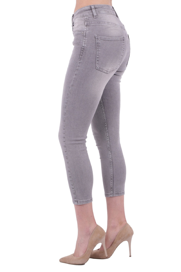XLJ High Waisted Short Skinny Jean Mixed - Voerde