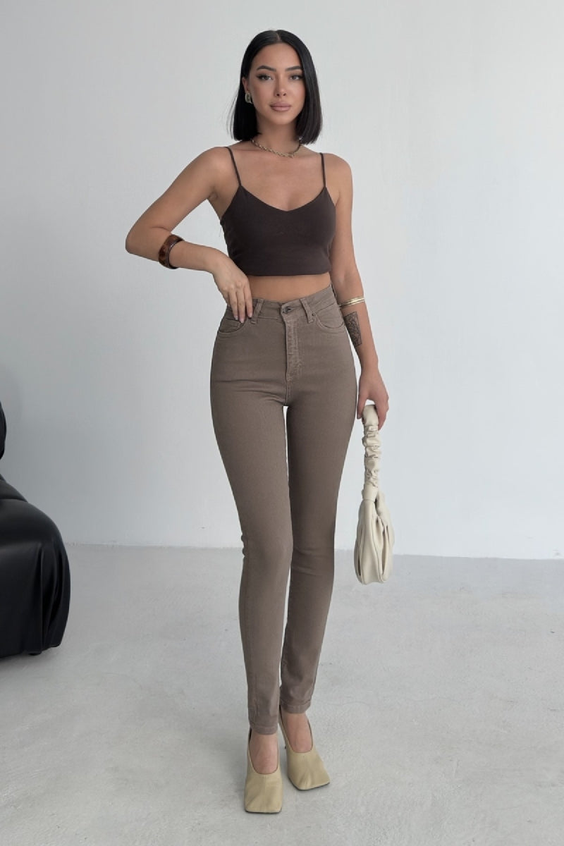 XLJ High Waisted Ankle Length Skinny Jean Mixed - Pontiac