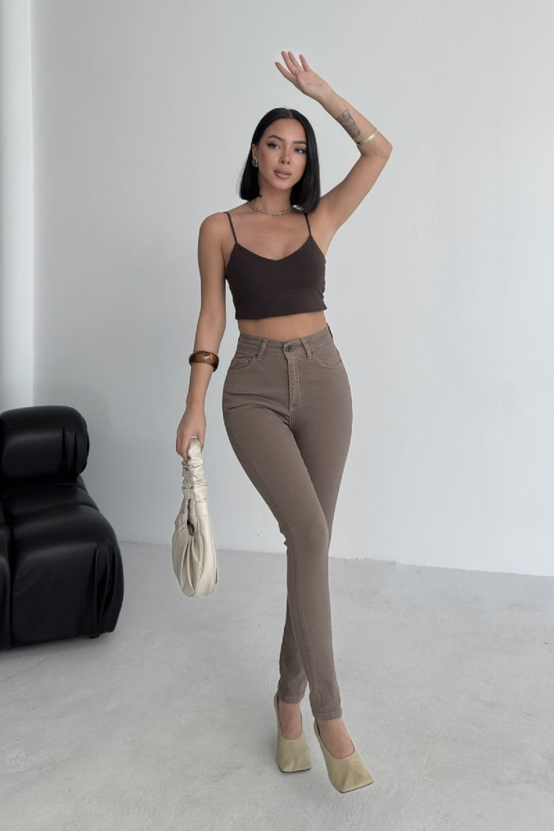 XLJ High Waisted Ankle Length Skinny Jean Mixed - Pontiac