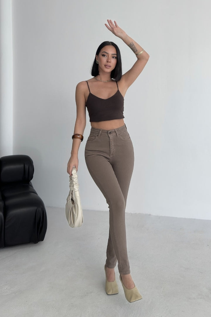 XLJ High Waisted Ankle Length Skinny Jean Mixed - Pontiac