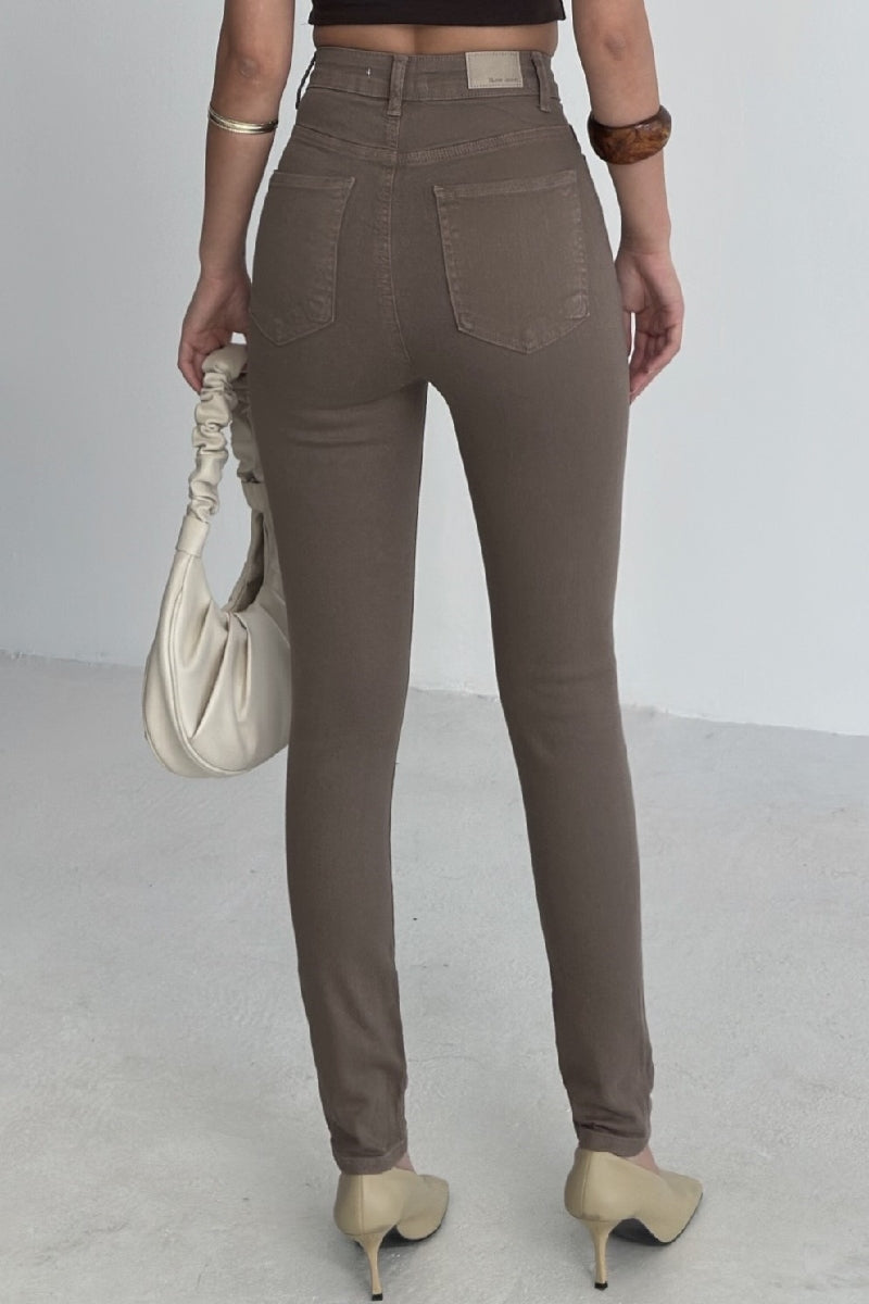 XLJ High Waisted Ankle Length Skinny Jean Mixed - Pontiac