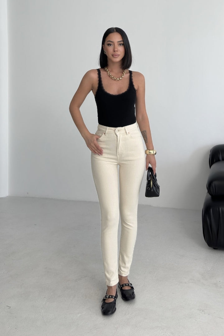 XLJ High Waisted Ankle Length Skinny Jean Mixed - Austin