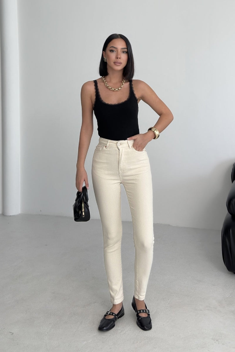 XLJ High Waisted Ankle Length Skinny Jean Mixed - Austin