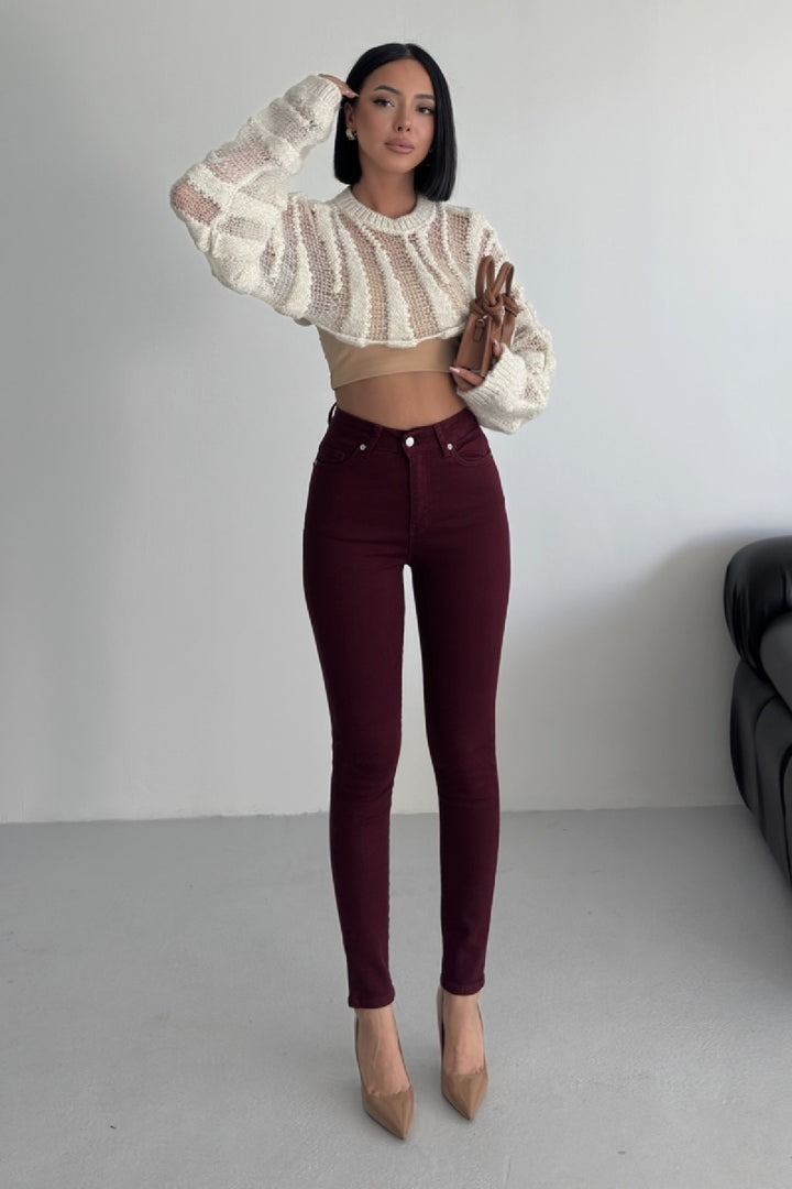 XLJ High Waisted Ankle Length Skinny Jean Mixed - Ancona