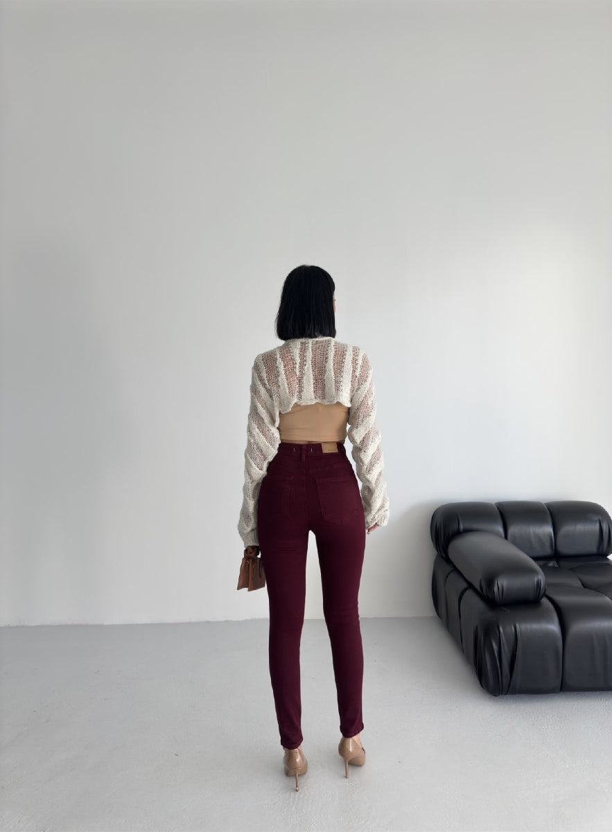 XLJ High Waisted Ankle Length Skinny Jean Mixed - Ancona