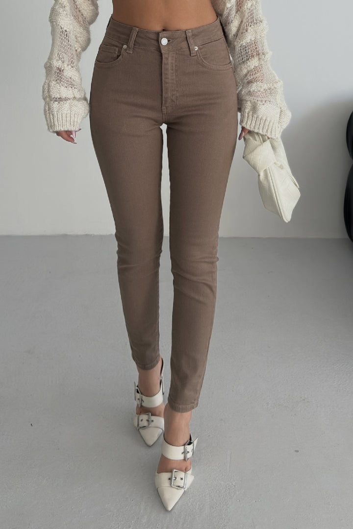 XLJ High Waisted Skinny Ankle Length Jean Mixed - Alafaya