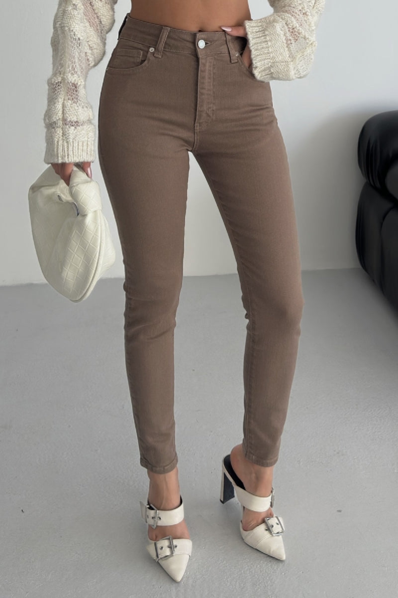 XLJ High Waisted Skinny Ankle Length Jean Mixed - Alafaya