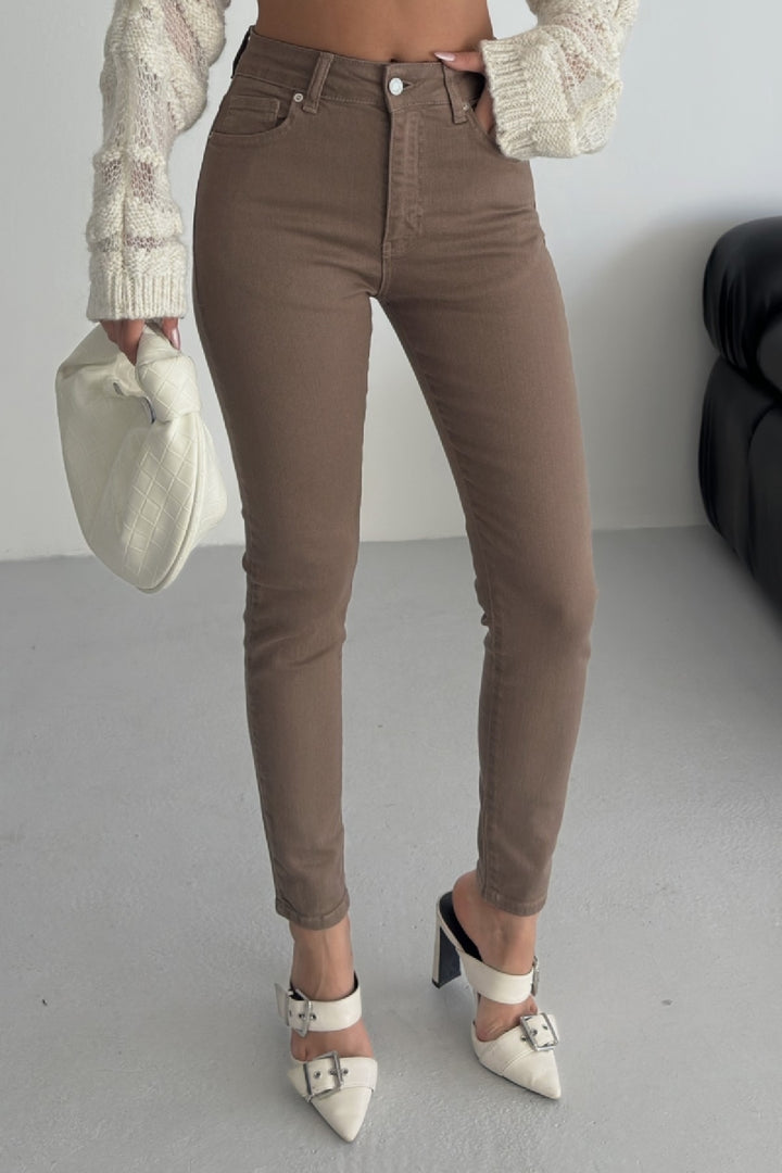 XLJ High Waisted Skinny Ankle Length Jean Mixed - Alafaya