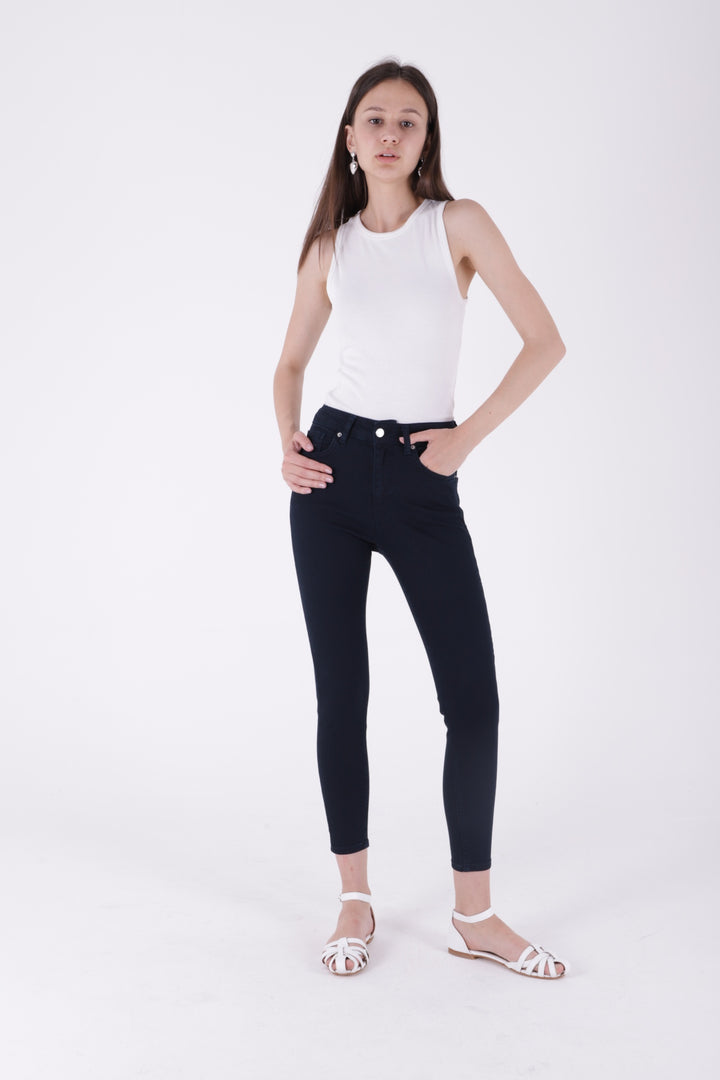 XLJ High Waisted Skinny Ankle Length Jean Mixed - Valence