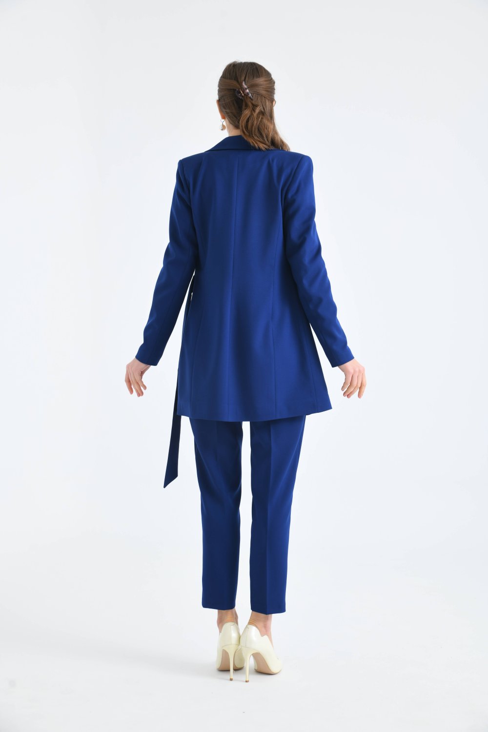 NDL Women Navy Blue Women's Suit with Patterns - Annemasse