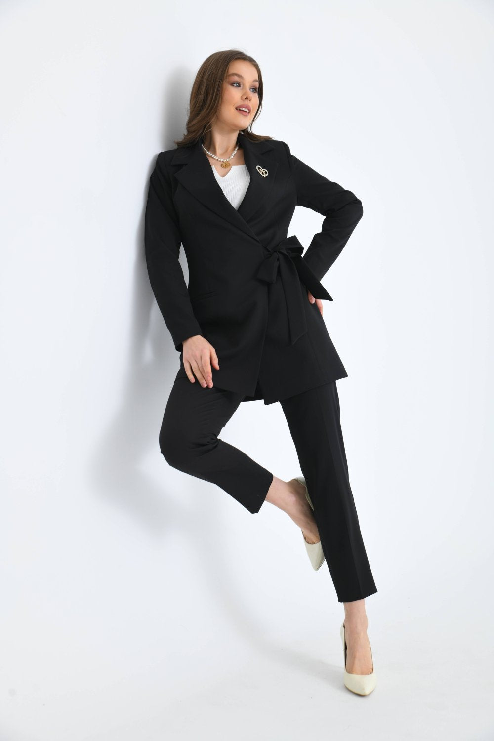 NDL Women Tailored Women's Suit Black - Chieri