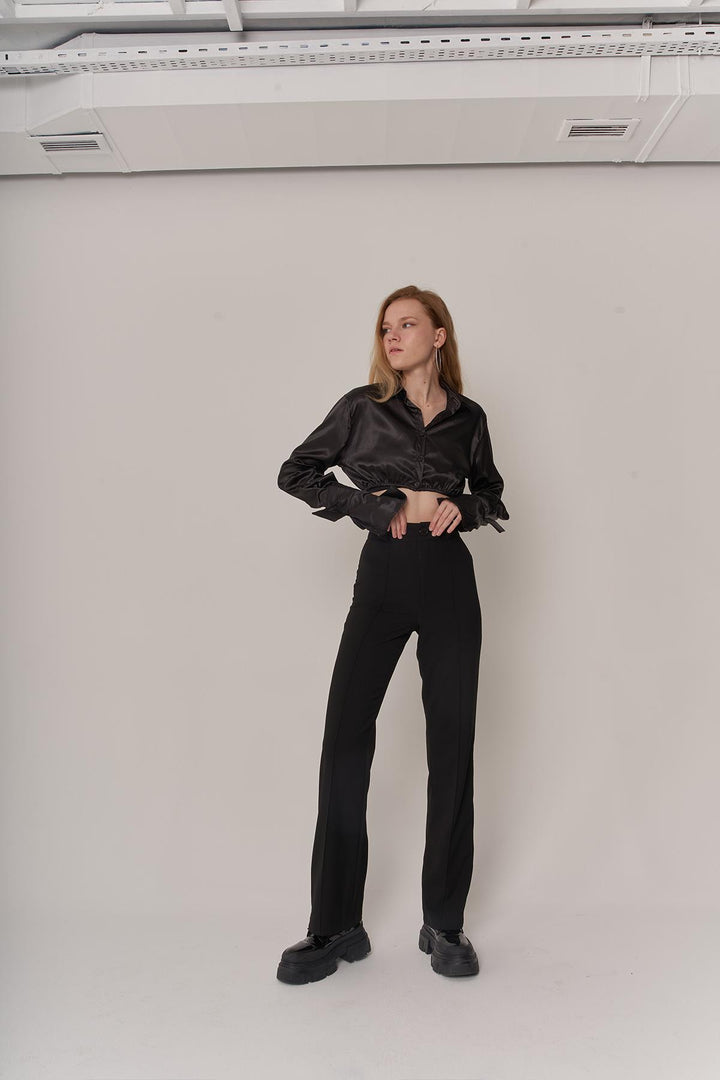 HLLY Women Good Pants Black - Romny