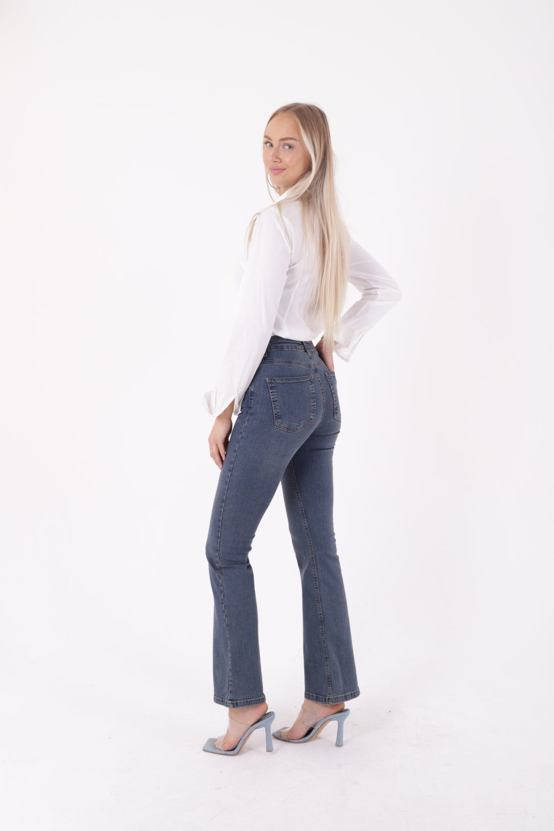 XLJ High Waisted and Flared Leg Skinny Jean Mixed - Polatsk