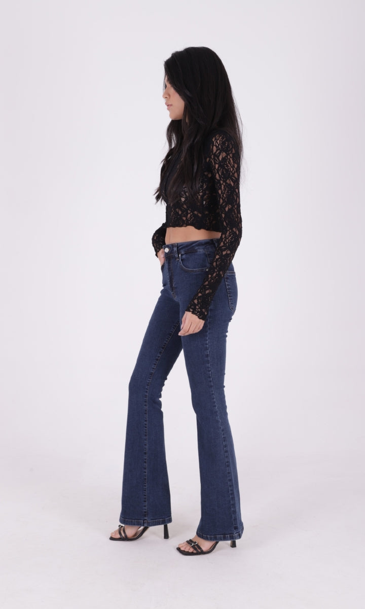 XLJ High Waisted and Flared Leg Skinny Jean Mixed - Besançon