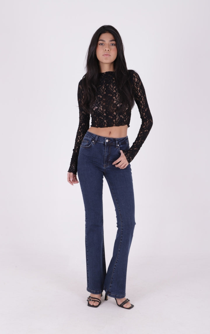 XLJ High Waisted and Flared Leg Skinny Jean Mixed - Besançon