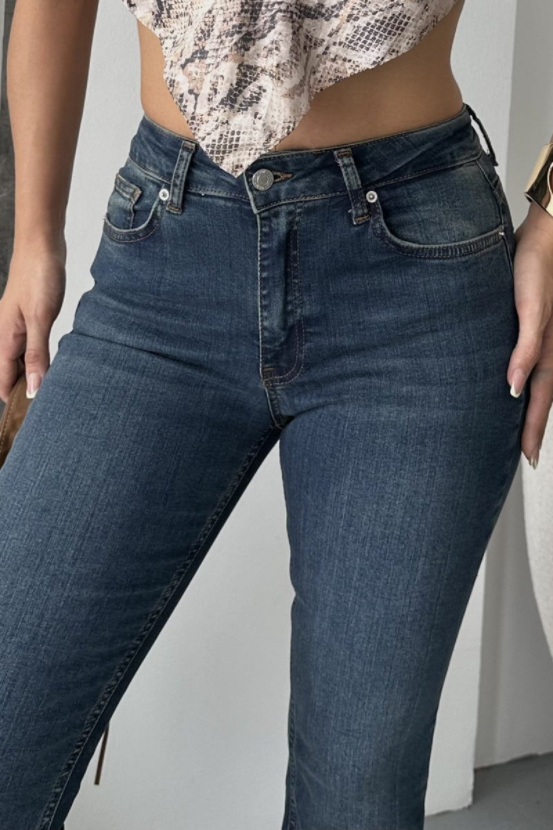 XLJ High Waisted and Flared Leg Skinny Jean Mixed - Dunfermline