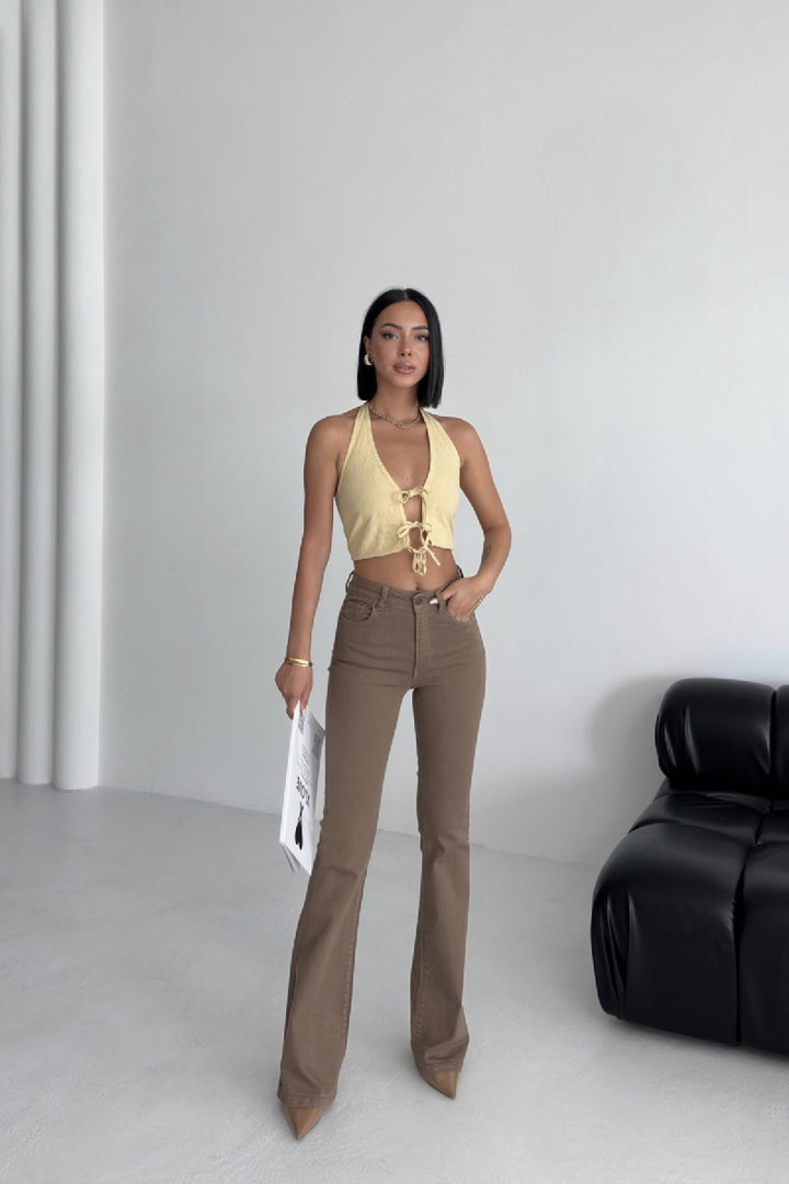 XLJ High Waisted and Flared Leg Skinny Jean Mixed - Boston