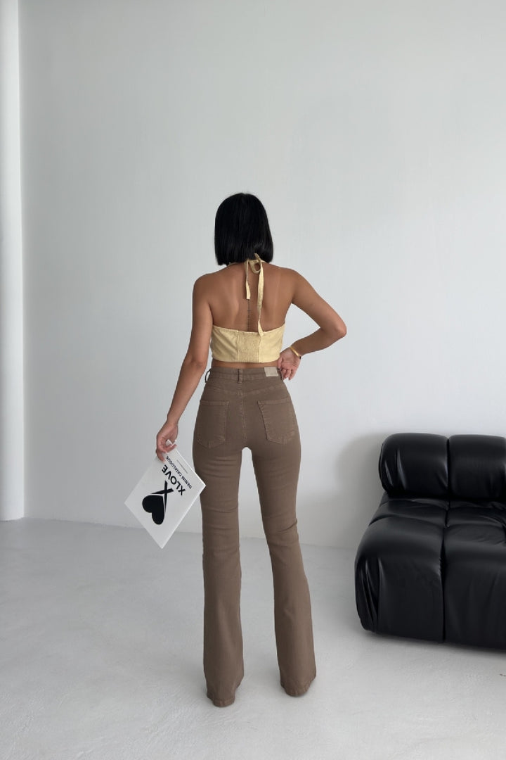 XLJ High Waisted and Flared Leg Skinny Jean Mixed - Boston