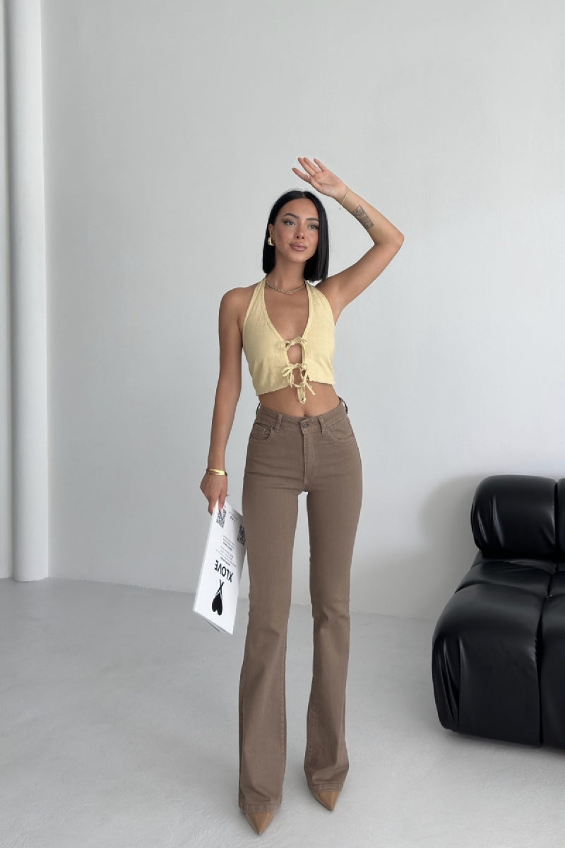 XLJ High Waisted and Flared Leg Skinny Jean Mixed - Boston