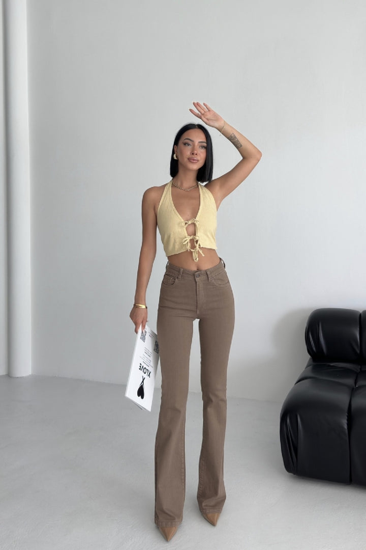 XLJ High Waisted and Flared Leg Skinny Jean Mixed - Boston