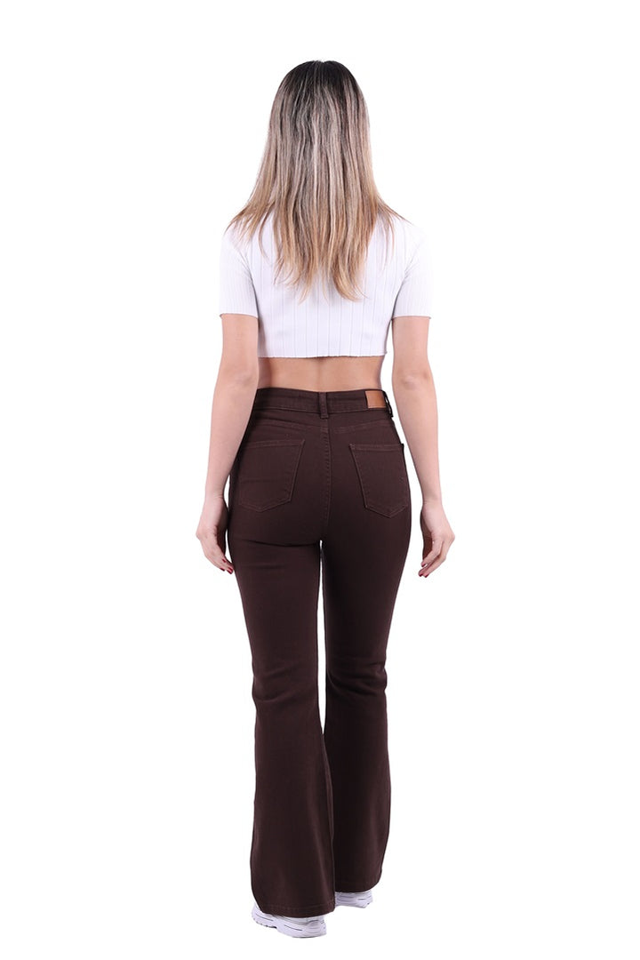 XLJ High Waisted and Flared Leg Skinny Jean Mixed - Bootle