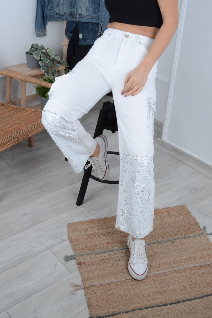 XLJ Sequined High Waisted Jean Mixed - Yecapixtla
