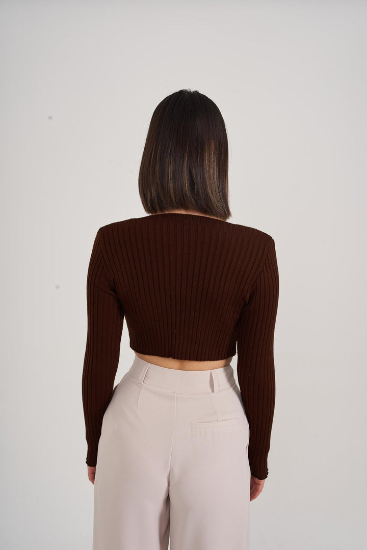 HLLY Women Odyssey Sweater Coffee - ريتشموند هيل