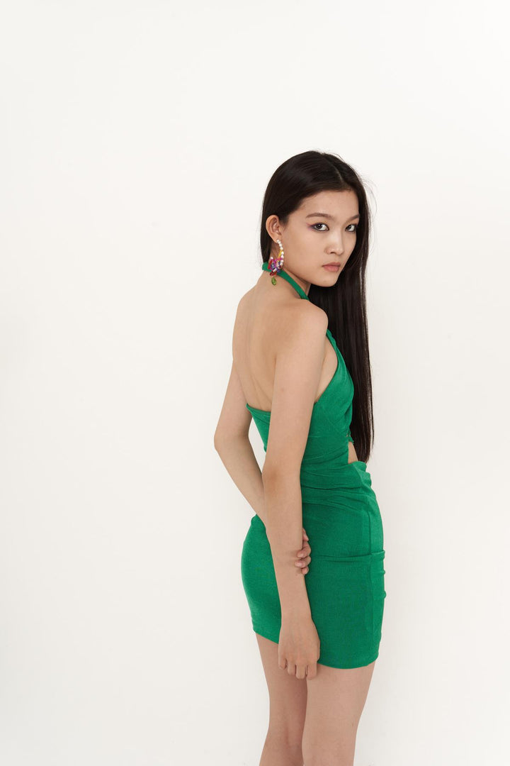 HLLY Women Viola Dress Green - Lübeck