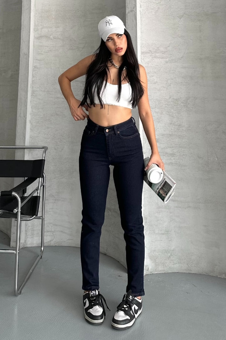 XLJ High Waisted Comfort Slim Ankle Length Jean Mixed - Mount Vernon