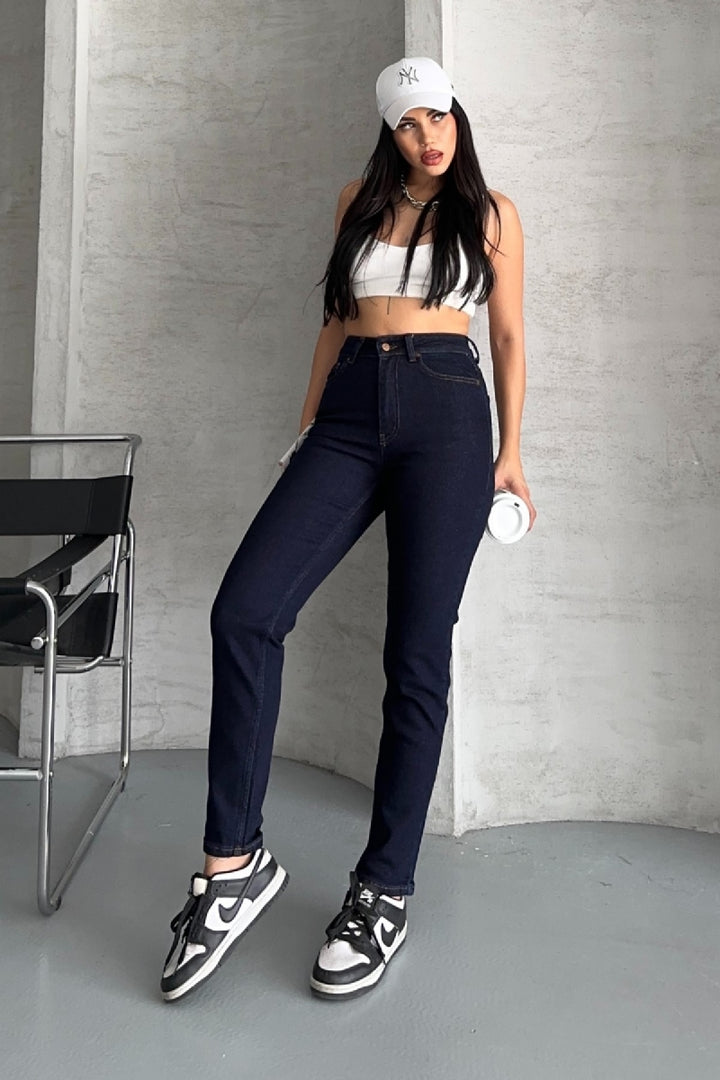 XLJ High Waisted Comfort Slim Ankle Length Jean Mixed - Mount Vernon