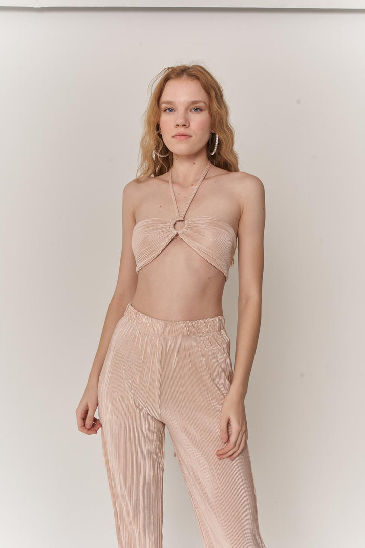HLLY Women Cardy Blouse Beige - Kremenchuk