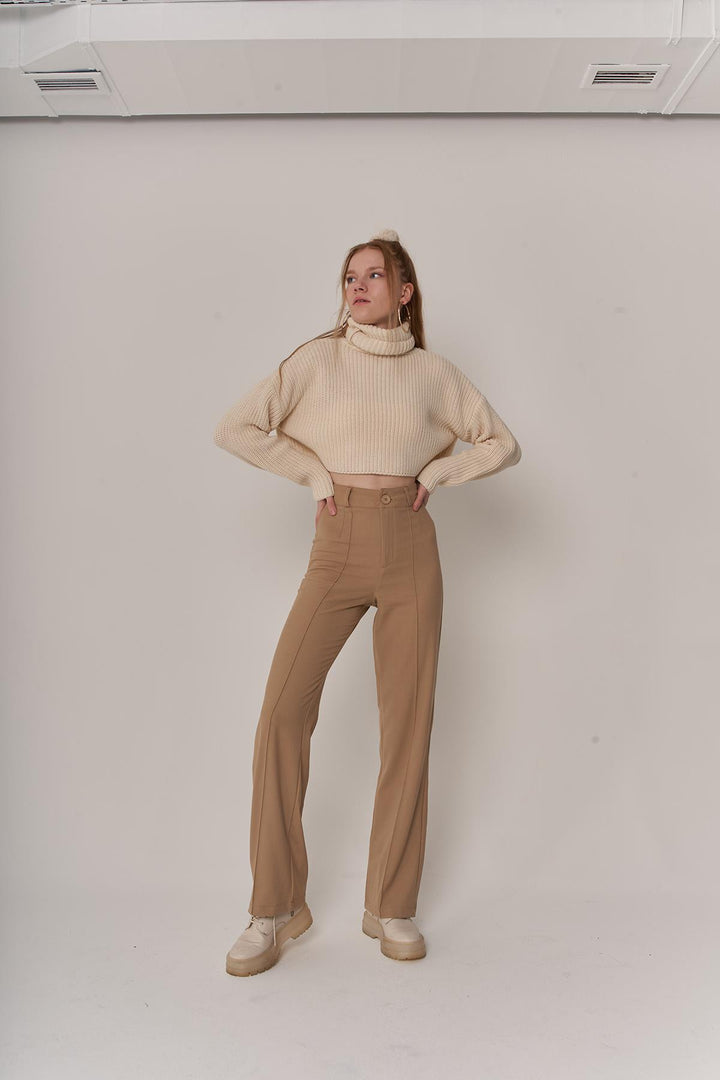 HLLY Women Good Pants Beige - Cassino