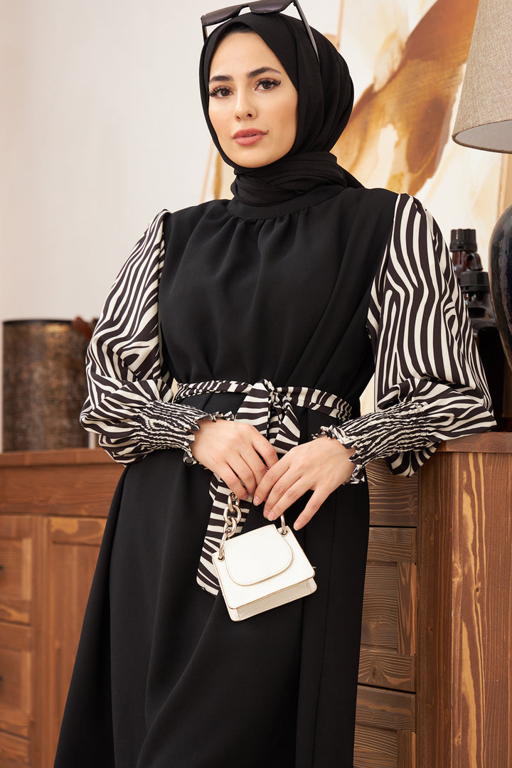 طقم ZRF نسائي مكون من قطعتين بأكمام حمار وحشي - إكرو - ويكفيلد