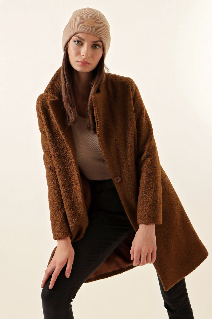 BGD Women Oversized Coat - Brown - Avondale
