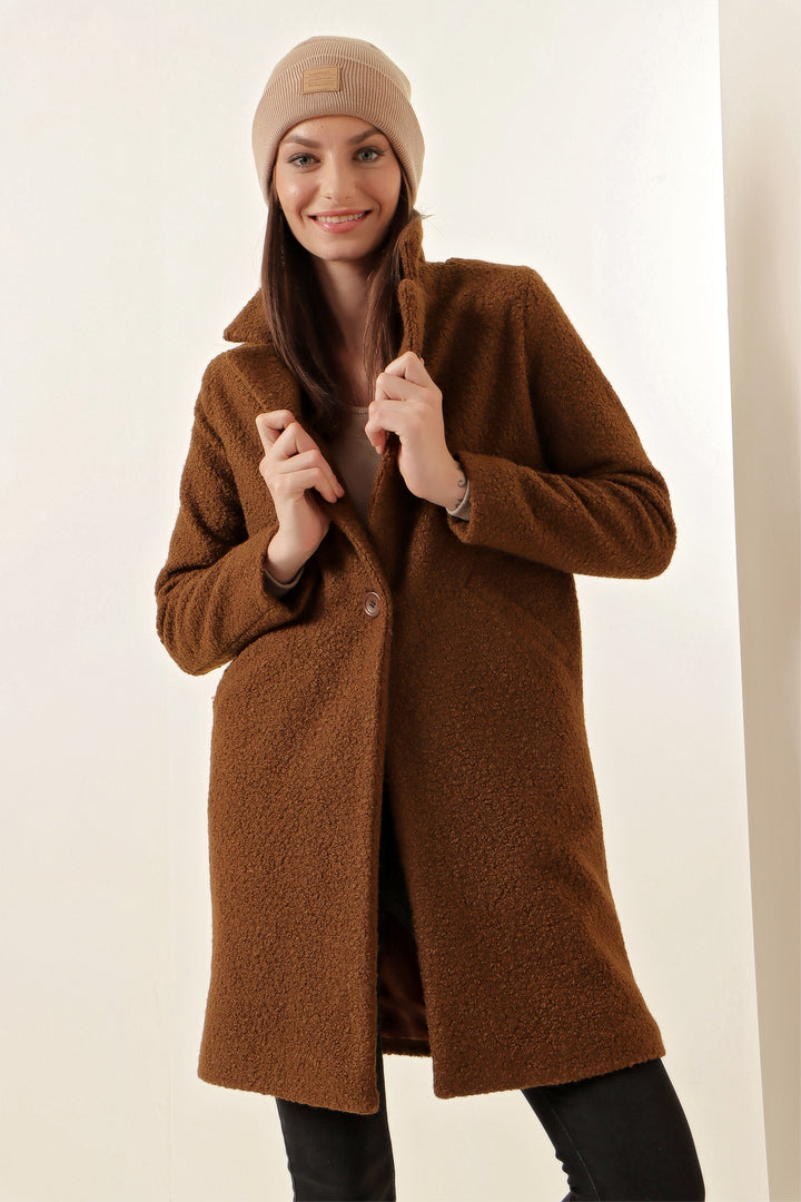 BGD Women Oversized Coat - Brown - Avondale