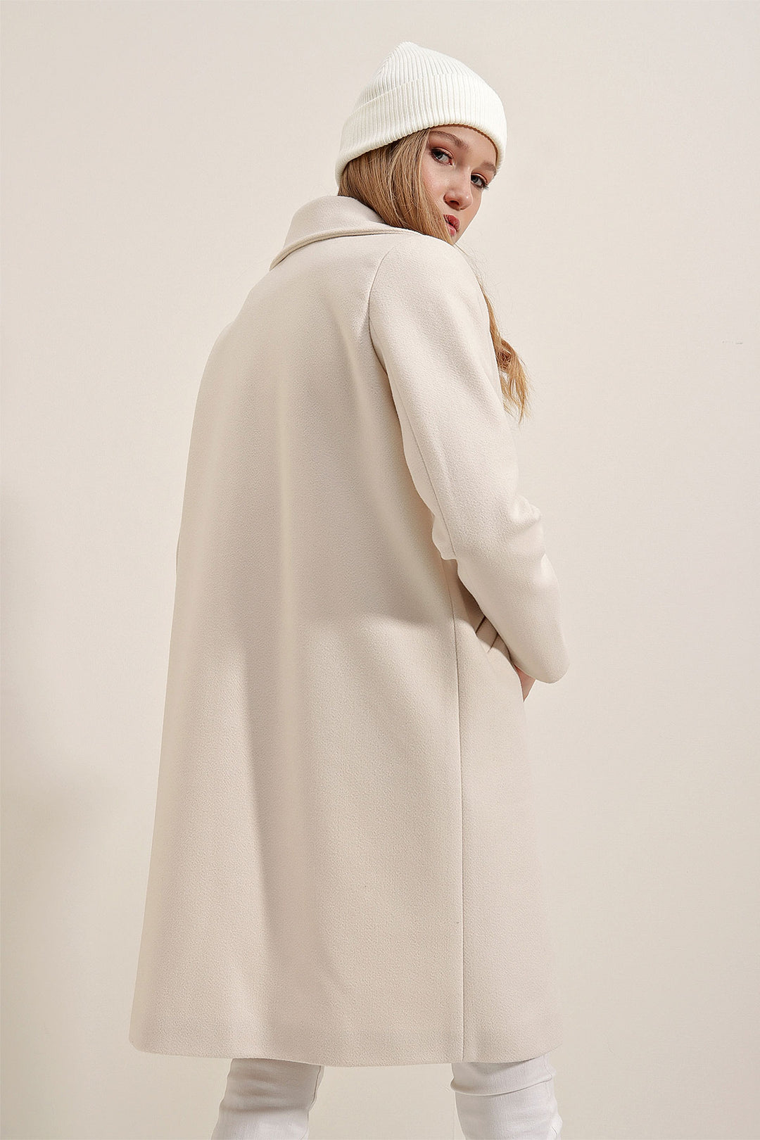 BGD Women Stamp Coat - Ecru - Belleville