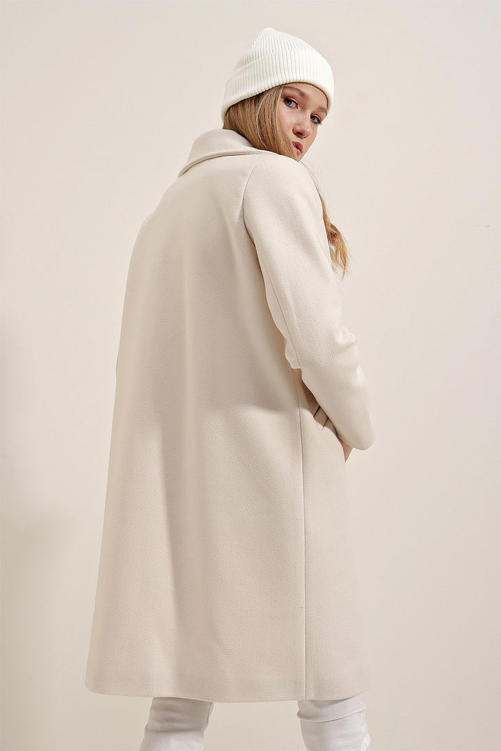 BGD Women Stamp Coat - Ecru - Belleville