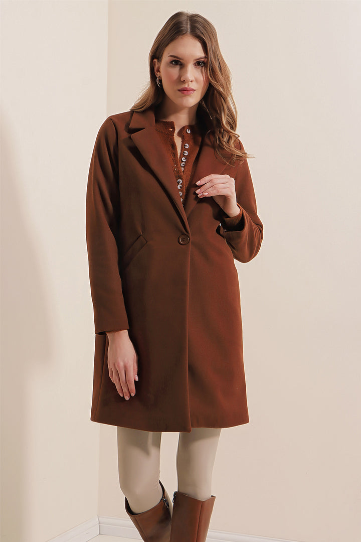 BGD Women Stamp Coat - Dark Brown - Avondale