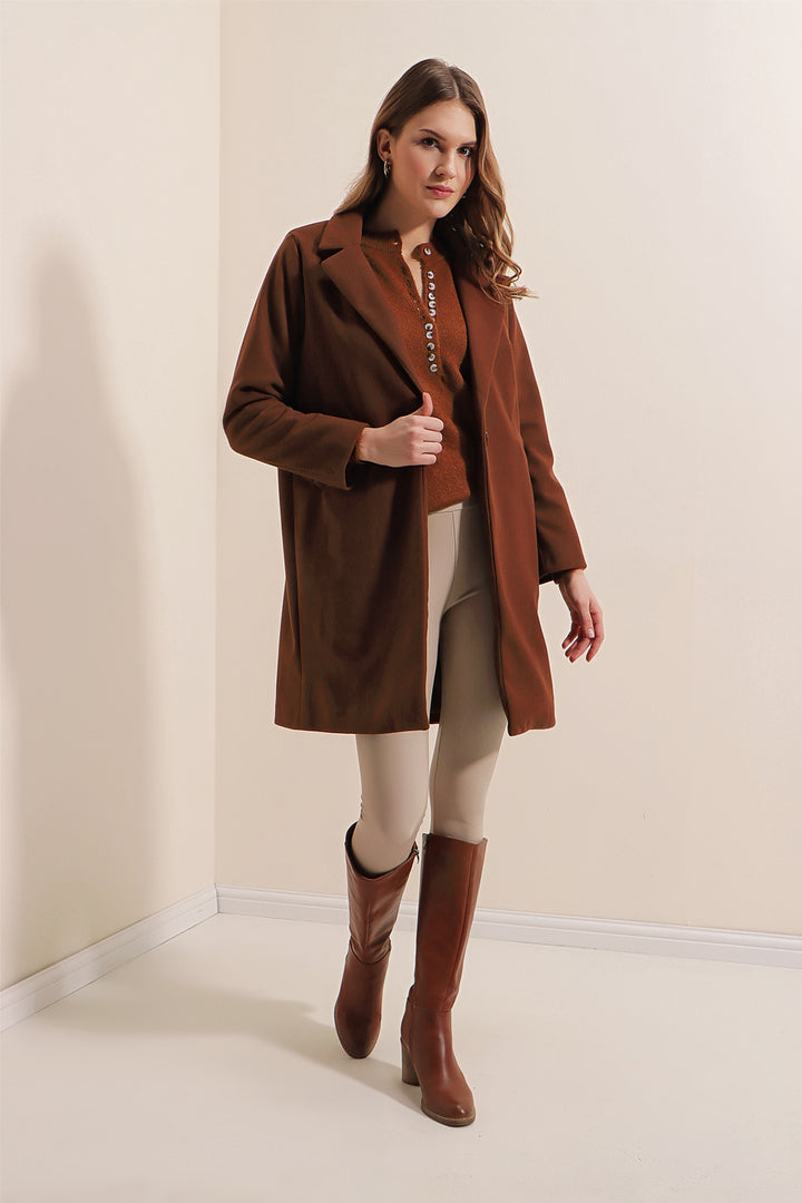 BGD Women Stamp Coat - Dark Brown - Avondale