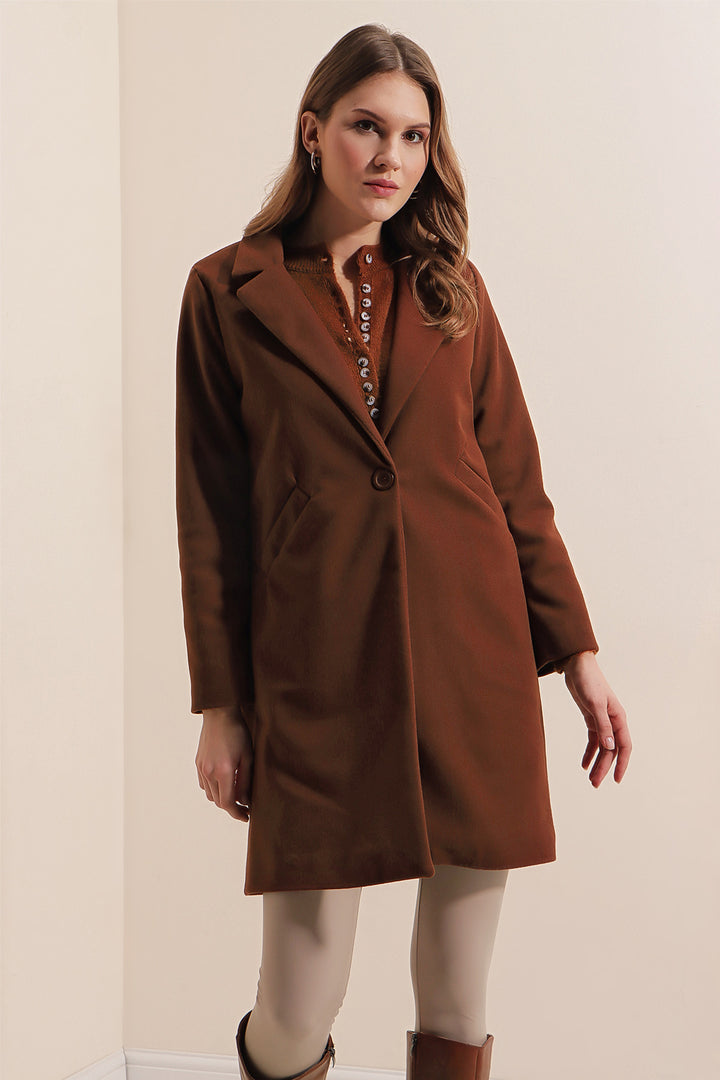BGD Women Stamp Coat - Dark Brown - Avondale