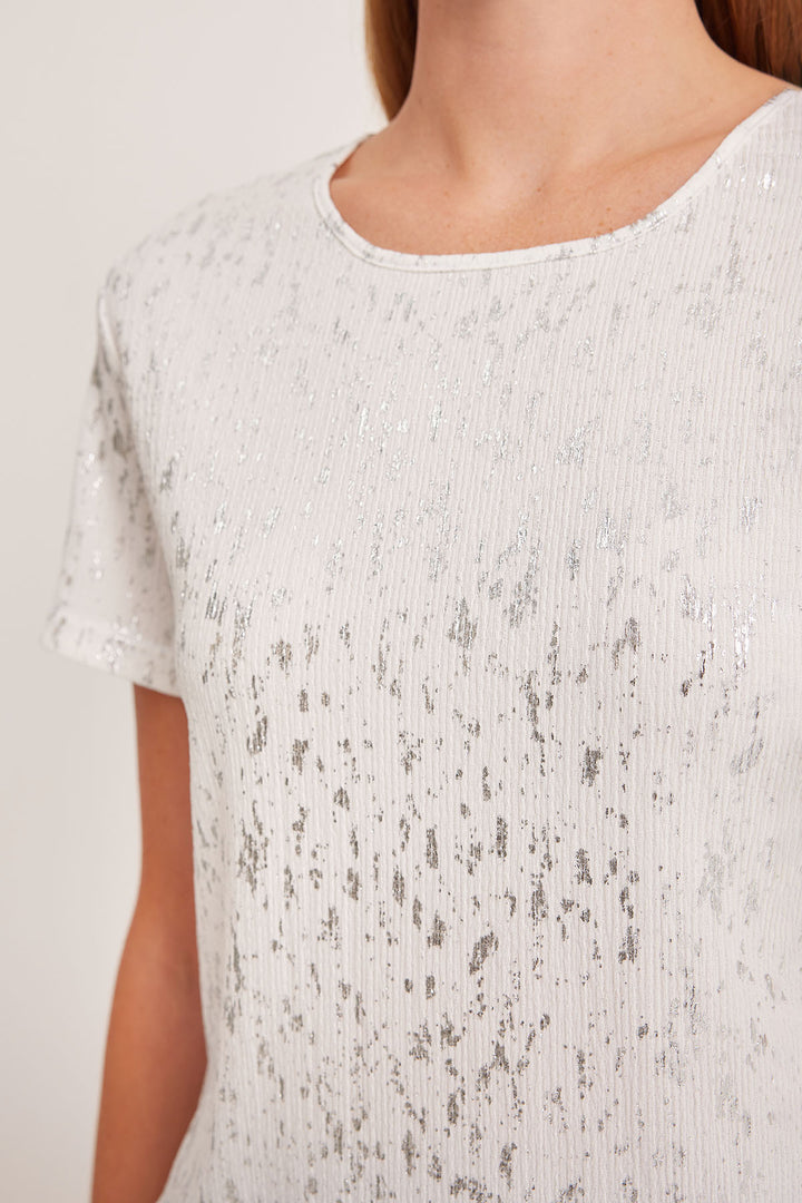 BGD Women Women's Silver Leaf Basic T-shirt 909 - Avondale