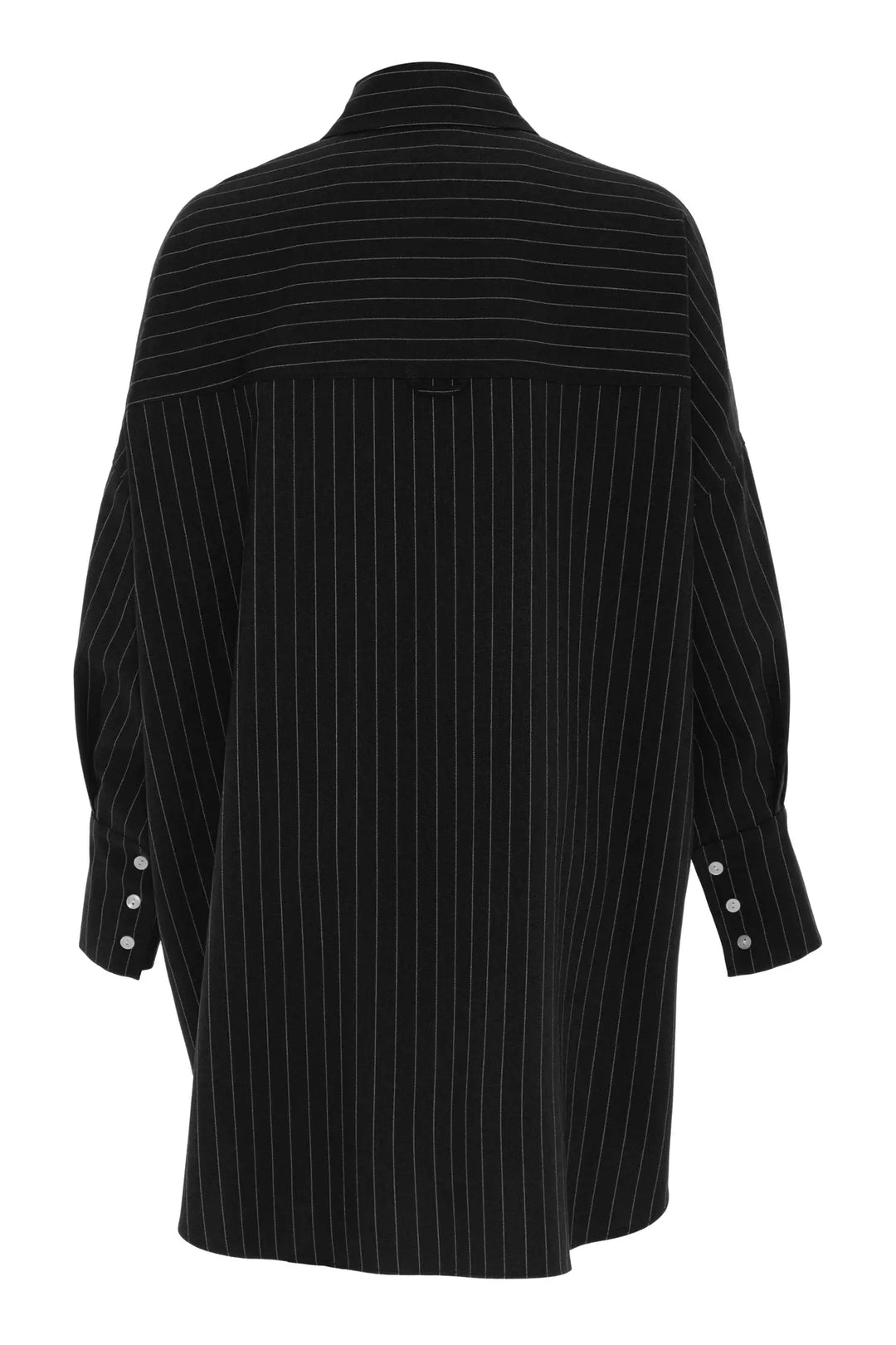 FRV Black woven long sleeve long shirt - Figueira da Foz