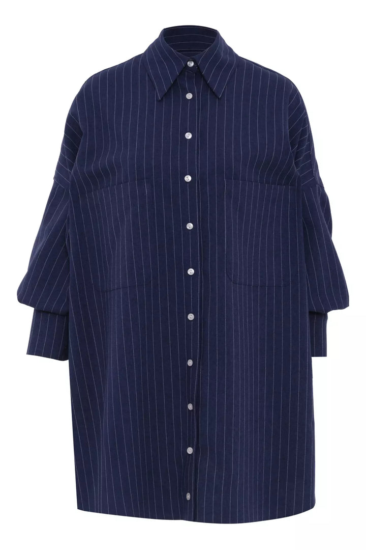 FRV Indigo woven long sleeve long shirt - Mission