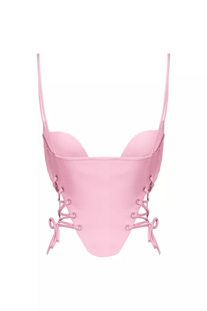 FRV Pink crepe crop top - Pantin